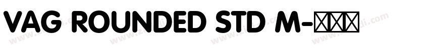 VAG ROUNDED STD M字体转换